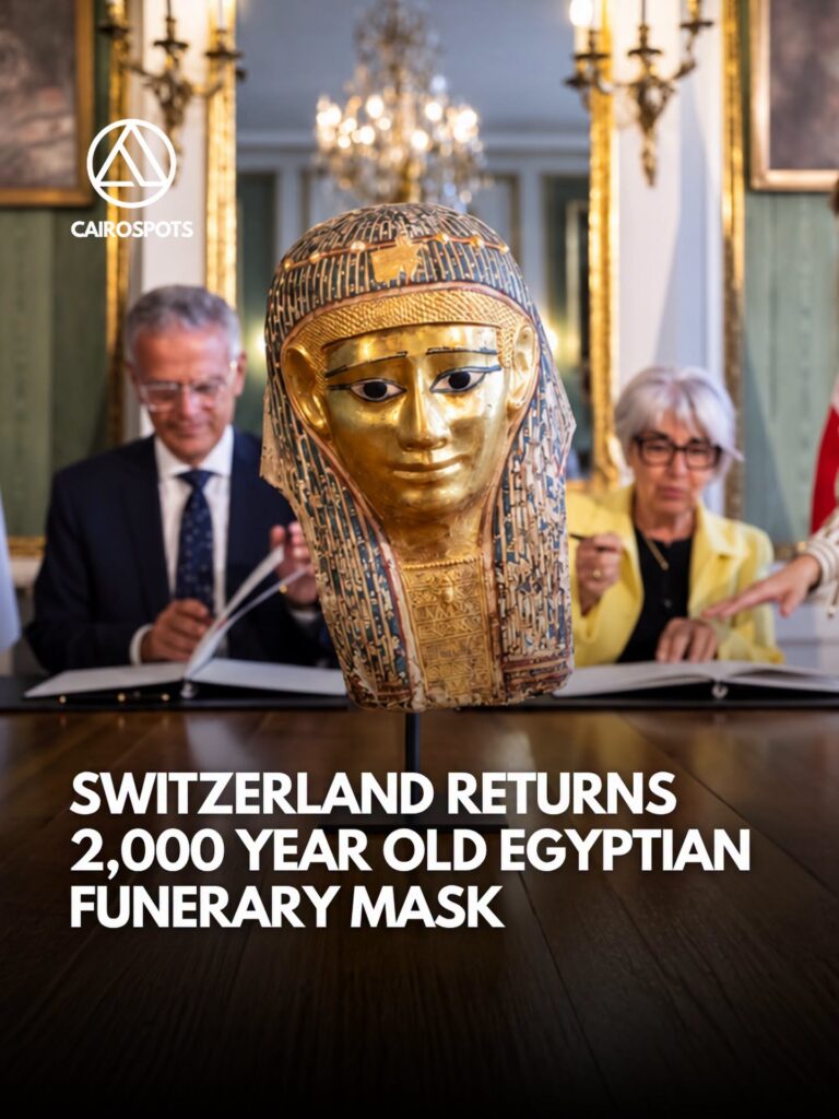 Schweiz gibt 2.000 Jahre alte ägyptische Totenmaske zurück